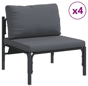 vidaXL Σετ Καναπέ Κήπου 13 pcs Ανθρακί Ατσάλι