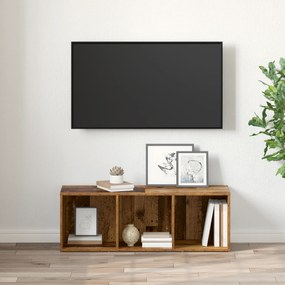 vidaXL Ντουλάπι TV με αποθήκευση Παλιό ξύλο Επεξεργασμένο ξύλο