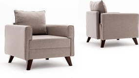 Πολυθρόνα Κρεμ BELLA 81x82x85