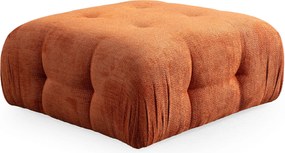 Corner Sofa Amaris 2 Seater With Pouffe - Orange Orange