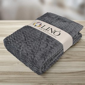 LINO ΚΟΥΒΕΡΤΑ PELUSA DGREY 220X240