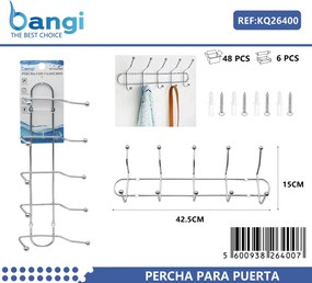 Μεταλλική επιτοίχια κρεμάστρα 5 θέσεων - 26400