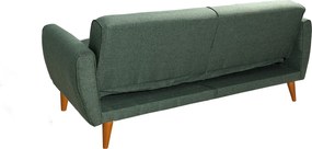 3-Seat Sofa-Bed Aqua - Green Green