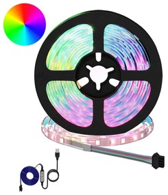 vidaXL Λωρίδα LED 2 pcs Μαύρο και Διαφανές 2500 χιλ