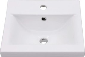 vidaXL Νιπτήρας Ένθετος Λευκός 42 x 39 x 18 εκ. Κεραμικός