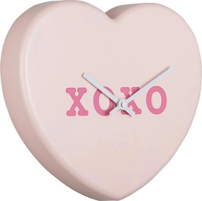 Ρολόι Τοίχου (27x6x30) Karlsson Heart Candy Soft Pink