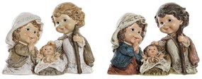 Χριστουγεννιάτικο Βηθλεέμ DKD Home Decor Ρητίνη Πολύχρωμο (16 x 9 x 12 cm) (x2)