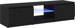 vidaXL Ντουλάπι TV Μαύρη Οξυά 140 x 38,5 x 36 εκ. Επεξεργασμένο ξύλο