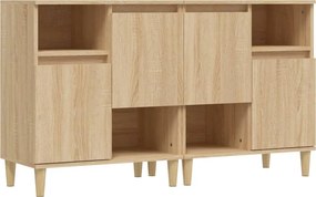 vidaXL Ντουλάπια 2 τεμ. Sonoma Δρυς 60x35x70 εκ. Επεξεργασμένο Ξύλο
