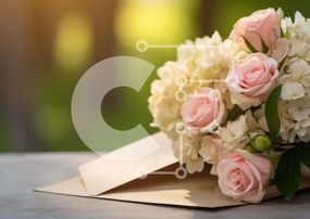 Intra Συλλεκτικό Ξύλινο Παζλ Plywood 4mm - Μπουκέτο με ροζ και λευκά τριαντάφυλλα σε φάκελο Σε Ξύλινο Κουτί - Διαστάσεις: 10x10 cm – 25 κομμάτια