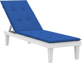 vidaXL Μαξιλάρι Σεζλόνγκ Μπλε Ρουά (75+105) x 50 x 4 εκ.
