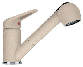 Franke Novara Plus Μπεζ Γρανίτης Χαμηλή Μπαταρία Κουζίνας Με Αποσπώμενο Ρουξούνι