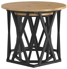vidaXL Τραπεζάκι Πλευράς 2 pcs artisan δρυς 50 x 50 x 40 cm