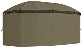 ΚΙΟΣΚΙ ΜΕ ΚΟΥΡΤΙΝΕΣ TAUPE 5,3 X 3,5 X 2,65 Μ. 180 ΓΡ./Μ² 312231