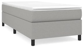 ΠΛΑΙΣΙΟ ΚΡΕΒΑΤΙΟΥ BOXSPRING ΑΝΟΙΧΤΟ ΓΚΡΙ 100X200 ΕΚ. ΥΦΑΣΜΑΤΙΝΟ 3120838