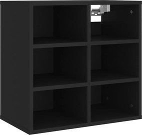 vidaXL Παπουτσοθήκη Μαύρη 52,5 x 30 x 50 εκ.