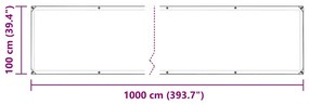 Κάλυμμα φυτών με οπές 1x10 m PVC