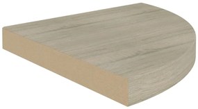 vidaXL Ράφια Τοίχου Γωνιακά 4 τεμ. Χρώμα Δρυός 35x35x3,8 εκ. MDF
