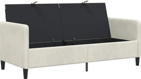 vidaXL Καναπές με Αποθήκευση Κρεμ 172 x 78 x 87 εκ Πολυεστέρας