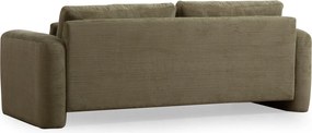 Τριθέσιος Καναπές Πράσινο LILY 215x97x73
