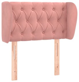 vidaXL Κεφαλάρι με Πτερύγια Ροζ 83x23x78/88 εκ. Βελούδινο