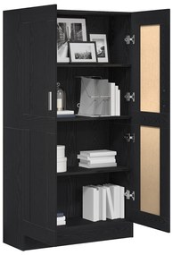 vidaXL Βιβλιοθήκες 2 τμχ Μαύρο Δρυς 165x30,5x150 εκ Επεξεργασμένο ξύλο