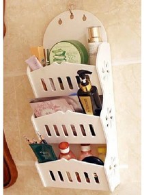 Intra απο ξύλο plywood 3mm-4mm πάχος - Κρεμαστό ράφι μπάνιου 3 επιπέδων Δίασταση 30x30 cm Intraeaxys-91jdr0g1