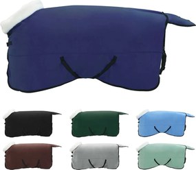 vidaXL Σαμάρι Ίππου Σκούρο μπλε 125 cm Πολικές φλις