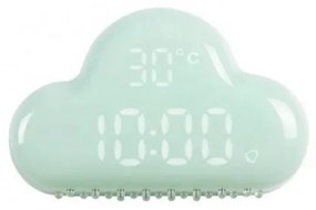 Designnest AlarmClock Cloud MUID Ρολόι/ξυπνητήρι/θερμόμετρο συννεφάκι Πράσινο DH0171GN/ACLOUD Πράσινο