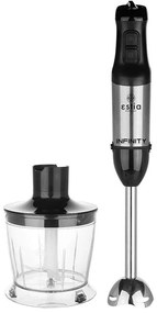Ραβδομπλέντερ Με Δοχείο Infinity 06-17927 6,5x6,5x39cm 700W 500ml Inox-Black Estia Ατσάλι,Πλαστικό