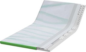vidaXL Στρώμα επικάλυψης Λευκό και Πράσινο 90 x 200 cm Υφασμα Jacquard