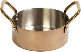 SHINY COPPER ΚΑΤΣΑΡΟΛΑΚΙ ΜΕ 2 ΛΑΒΕΣ 3-PLY SS18/10-SS18/0 500ML D: 12 H: 5CM