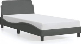 vidaXL Σκελετός Κρεβατιού Dover Γκρι 100x203 εκ.Υφασμάτινο