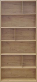 Βιβλιοθήκη Evergin pakoworld mdf σε oak απόχρωση 80x30x180εκ