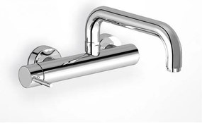 Eurorama Tonda 711401-100 Μπαταρία Κουζίνας Τοίχου Χρωμέ Mε Περιστρεφόμενο Ρουξούνι Άνω Ροής