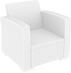 Πολυθρόνα Monaco White Πολυπροπυλενίου 82X79X79εκ.