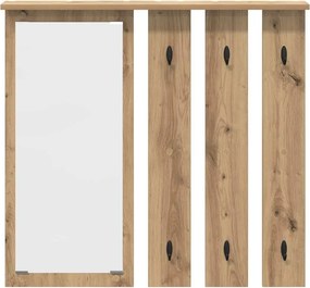 vidaXL Τοίχου Κρεμάστρα artisan δρυς 84 x 10 x 80 εκ.