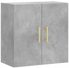 vidaXL Ντουλάπι Τοίχου Γκρι Σκυροδέματος 60x31x60 εκ. Επεξεργ. Ξύλο