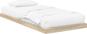 vidaXL Κρεβάτι δαπέδου Σονόμα 75 x 190 cm Επεξεργασμένο Ξύλο