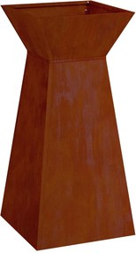 vidaXL Γλάστρα Πυλώνας 2 τμχ. Σκ rusty 35 x 35 x 73 εκ.