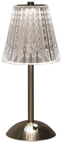 Επιτραπέζιο Φωτιστικό 2.4W 210lm 120° IP20 CCT 3σε1 Επαναφορτιζόμενο Touch Dimmable Νίκελ της Άμμου 10327 VTAC-10327-Μπεζ 10327