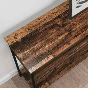 vidaXL Τραπέζι κονσόλας Παλαιό ξύλο 100 x 29 x 75 εκ.