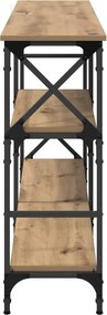 vidaXL Τραπέζι κονσόλας με ράφι Artisan Oak 150 x 29 x 76,5 εκ
