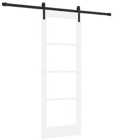 vidaXL Συρόμενη Πόρτα ORKDAL Λευκό 73.5 x 198.5 εκ. Μασίφ ξύλο πεύκου