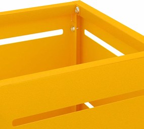 vidaXL Βάση ομπρέλας βροχής Μουσταρδί 15,5 x 15,5 x 49 εκ Ατσάλι
