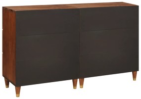 vidaXL Σετ Μπουφέ 2 pcs Καφέ 60 x 33.5 x 75 εκ. Μασίφ ξύλο μάνγκο
