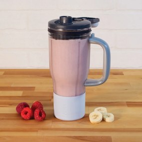 Φορητός μπλέντερ Ninja BlendBoss DB351EUCY, 1100 W, 710 ml, 3 προγράμματα, Auto-iQ, CrushBlade, Γκρι