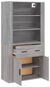 vidaXL Ντουλάπι Γκρι Sonoma από Επεξεργασμένο Ξύλο