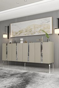 Stewehome Κονσόλα με ντουλάπι και πόρτα 180x35x78 cm