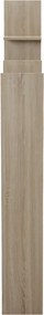 Βιβλιοθήκη Manco pakoworld sonoma 122x25.5x188εκ